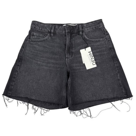 NWT DYNAMITE Heidi A-Line Denim Shorts Size 26 Void - Picture 2 of 6